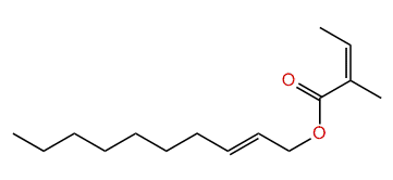 (E)-2-Decenyl (Z)-2-methyl-2-butenoate